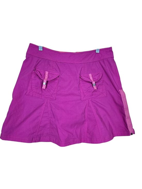 Title nine Pants - NWOT Title Nine Trail Mix Pink Athletic Travel Side Zip Cargo Skort Skirt 10
